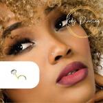 KODY PIRCING 18K GOLD kumer naast ja 2,5 mm &uuml;mar tsirkoon komplekt