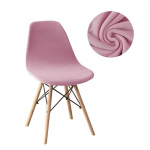 Solid Colors Velvet Fabric Baaritooli kate Pestav Eemaldatav istmekate K&auml;evarreta korpusega toolikatted banketi koduhotelli jaoks 1 tk valge