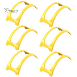 6/12 tk Taco hoidik toidukvaliteediga BPA-vaba ahju n&otilde;udepesumasinas ohutu virnastatav v&auml;rviline individuaalse serveerimisega kanarulli k&otilde;va Taco koorega aluse komplekt 6pcs kollane