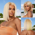 HAIRCUBE 100% Inimese Juuksed L&uuml;hikesed sirged Bob Inimese juustest Parukad tukkidega Pruuni v&auml;rvi tumeda juurega kuumakindel naistele Igap&auml;evane Cosplay pidu