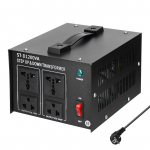 Step Up&Down trafo kompaktse suurusega pingemuundur 1200VA kaasaskantavad koduelektriseadmed EU-plug must