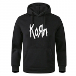 Korn Rock Band Letter Hoodie Meeste Naiste Hip Hop Harajuku Pusad Puuvillane High Street Pusa S&uuml;gis Talvine Unisex Pusad 2XL must