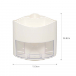 Kontorilauatarvikud L&auml;bipaistev sahtli hoiustamispliiatsihoidik &Uuml;hev&auml;rviline, suure mahutavusega isetehtud loominguline p&ouml;&ouml;rlev pliiatsihoidja valge