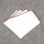 Meeste tavaline valge taskur&auml;tt, valge orgaaniline taskur&auml;tik Hankies puuvillane pehme &uuml;hev&auml;rviline veinipunane v&auml;rv
