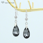 Moodsad elegantsed veetilga v&auml;rvilised rippuvad kristallk&otilde;rvar&otilde;ngad naistele roosakuldsed ehted