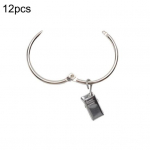 12 tk metallist du&scaron;ikardina lahtised r&otilde;ngad vannitoa eesriide konks riidepuu aasa klamber