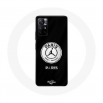&Uuml;mbris Xiaomi Redmi Note 11s 5G Paris Saint Germain Logo PSG must taustaga jaoks