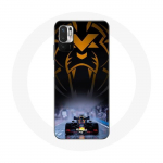 Musta v&auml;rvi &uuml;mbris Xiaomi Redmi Note 10T 5G vormel 1 Sebastian Vettel F1 Racing Driver jaoks