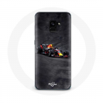 &Uuml;mbris Samsung Galaxy A8 Plus Formula 1 Max Verstappen F1 must punane ja kollane