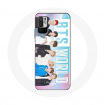 Coque pour Xiaomi Redmi Note 10T 5G Bangtan Gar&ccedil;ons BTS WORLD Jeu vid&eacute;o