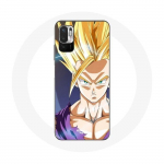 Kollane &uuml;mbris Xiaomi Redmi Note 10 5G Manga Dragon Ball Goku jaoks