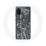 &Uuml;mbris Samsung Galaxy A41 Game of Thrones 8. hooaja jaoks Game of Thrones Plakati tegelased hall taust