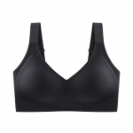 Suures suuruses rinnahoidja naistele &Otilde;mblusteta Push Up rinnahoidjad Mugavad juhtmevabad naiste k&auml;ehoidjad Suures suuruses Active rinnahoidja Seksikas aluspesu Mto6XL M must