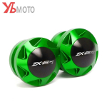 Motorcycle Aluminum Swingarm Spools Slider For Kawasaki zx-6r zx6r zx636 2015-2018  2022 8mm Stand Screws Blue-8MM black