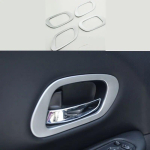 Cubierta de manija de puerta interior de coche, pegatina decorativa de ABS plateado para Honda HRV HR-V Vezel 2014 2015 2016 2017, aksessuaarid h&otilde;be