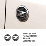 2 tk Nissan 350Z Z33 2003-2009 autole poritiiva logo embleem dekoratsioonikleebis s&uuml;sinikkiust auto lisatarvikud must