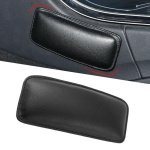 Universaalne auto nahast jalapadi p&otilde;lvekaitsme padi 180x80x28mm reietoega istme ukse k&auml;etugi jalapadi auto sisekujundus black