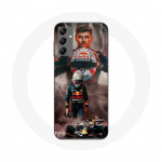 Coque - Maniacase - Samsung Galaxy A14 4G - Formule 1 Max Verstappen - Souple - Noir