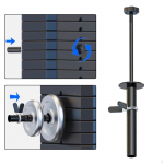 Gym Weight Pin, Rack Pins Auxiliary Add Weight, Pin for out 140mm