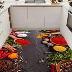 Spice Print libisemisvastased vaibad K&ouml;&ouml;gimatt Pehme paksendatud k&ouml;&ouml;gip&otilde;randamatt Veekindel Vintage Absorbent Libisemisvastane &Otilde;likindel p&otilde;randamatt Jooksvaip 40*60cm