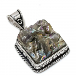 Natural Titanium Druzy Gemstone 925 Sterling Silver Gift Pendant 1.69 z0m66