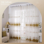 1 tk Luksuslik Euroopa tikandiga l&auml;bipaistev t&uuml;llkardin, l&auml;bim&otilde;&otilde;duga &uuml;lemine Voile kardin sobib elutuppa, magamistuppa, k&ouml;&ouml;ki, vannituppa, kodukaunistusse, 150*270CM