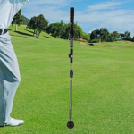 Golfi kokkupandava kiiku korrigeerimise trenaž&ouml;&ouml;r, reguleeritava pikkuse nurgaga algaja treeneri tarvikud must