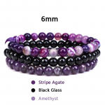 3tk/komplekt Paar Distance K&auml;ev&otilde;ru Looduslikust Kivist Ahhaatid Kvartsist Kristallhelmestest K&auml;ev&otilde;ru meestele Naiste Jooga v&otilde;lu K&auml;ev&otilde;rud Ehted