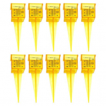 10 tk vihmam&otilde;&otilde;turid, l&auml;bipaistvad, korduvkasutatavad, kahe skaalaga disain, millel on lihtsalt loetavad vihmaveem&otilde;&otilde;turid, v&auml;liveem&otilde;&otilde;turid Aiatarbed kollane