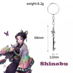 15 stiili Anime Deemon Slayer Kimetsu No Yaiba M&otilde;&otilde;ga v&otilde;tmehoidja Rengoku Kyoujurou Giyuu Shinobu relva v&otilde;tmehoidja metallist ripats kingitus