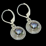 Looduslik Mystic Topaz V&auml;&auml;riskivi 925 Prooviga H&otilde;be Kingitus K&otilde;rvar&otilde;ngas 1.25 v0M01