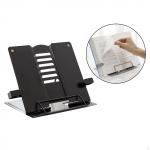 Raamatualus, reguleeritav hoidik ja kirjaklambrid, lugemislaud kaasaskantav, vastupidav ja kerge White A