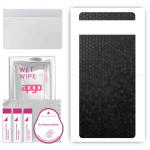 apgo Protective Skin Sticker for the back compatible with Google Pixel 6a, Wrap Film, Foil, Vinyl - Pattern Black Honeycomb