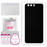 apgo Protective Skin Sticker for the back compatible with Huawei P10 Plus, Wrap Film, Foil, Vinyl - Pattern Matte Black