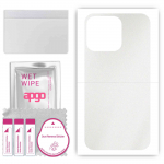 apgo Protective Skin Sticker for the back compatible with Apple iPhone 13 Pro, Wrap Film, Foil, Vinyl - Pattern Matte Transparent