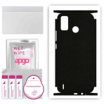 apgo Protective Skin Sticker for the back+sides compatible with Tecno Spark 6 Go, Full Wrap Film, Foil, Vinyl - Pattern Matrix