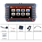 REAKOSOUND 2 Din 7 tolli autostereo raadio VW Golf Polo Seat GPS WIFI auto MP5 m&auml;ngija Carplay Bluetooth FM AM raadio vastuv&otilde;tja Volkswagen MP5