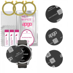 3x apgo MATTE Hybrid protective glass compatible with Garmin Fenix 7S Pro, flexible nano glass, great replacement for tempered glass, scratch-resistan