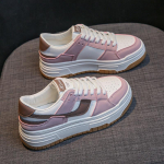 Korea versioon naiste v&auml;iksed valged kevadised uued tudengite platvormjalatsid naiste paksu tallaga muffinjalatsid k&otilde;ikidele riietele sobivad vabaajajalatsid 35