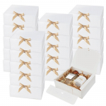 5/10 tk Suur valge kinkekarp pulmadeks, s&uuml;nnip&auml;evapeoks, kommide, k&uuml;psiste hoidmiseks, j&otilde;ulukinkide pakkimiseks, beebipeo kingitused 10pcs 27x20x8cm