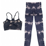 Naiste joogakomplekt k&otilde;rge v&ouml;&ouml;kohaga retuusid &Otilde;mblusteta topid Treening Spordir&otilde;ivad Fitness Lipsuv&auml;rvi lilla spordidress S