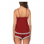 Ladysta stiilne pitsiline Babydolli pesukomplekt &ndash; l&uuml;hike naistele, &uuml;laosa ja l&uuml;hikese &ouml;&ouml;riietega Freesize (SML) Freesize (S M L) vaarika