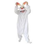Scorbunny Cosplay Kost&uuml;&uuml;m Anime Kigurumi &Uuml;hes t&uuml;kis Pidžaama Talvine Koduriided XL valge