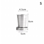 Roostevabast terasest kokkupandav v&otilde;tmehoidjaga kaasaskantavad teleskooptopsid 75ml