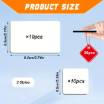 20 tk Sublimatsioonimagneti toorikud, Sublimatsioonitoorikud K&uuml;lmkapimagnetid K&uuml;lmkapi Pehmed Magnetkleebised Toorikud Tooted DIY Kodu K&ouml;&ouml;gi Dekoratiivseks 20pcs