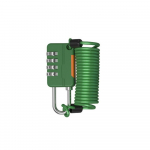 Neljakohaline vargusvastane salas&otilde;na Mootorratta tross Jalgratta turvatrosslukuga kiiver kollane