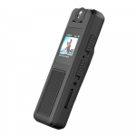 1080P kehakaamera koos heli- ja videosalvestusega kantav kehakaamera miniveebikaamera 180 kraadi p&ouml;&ouml;ratav objektiiv must