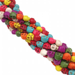 Kolju ristlilled lamedad helmed Kuu kunstlikud t&uuml;rkiissinised vahehelmed DIY k&auml;ev&otilde;ru kaelakee tarvikud Small skull