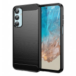 Samsung Galaxy M35 5G &uuml;mbris Samsung M35 jaoks, kate 6,6-tolline s&uuml;sinikkiust p&otilde;rutuskindel silikoonist kaitseraua Samsung Galaxy M35 jaoks For M35 must