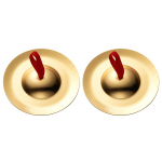 1 paar vasest taldrikud, kuldsed k&otilde;hutantsu s&otilde;rmekettad, lapse muusikariistade m&auml;nguasi, metallist harilik beebim&auml;nguasi